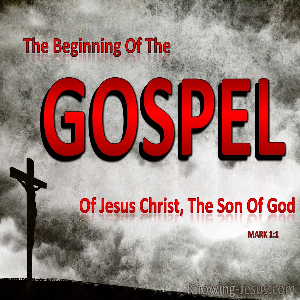 Mark 1:1 The Beginning Of The Gospel Of Jesus Christ (red)